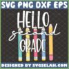 hello second grade svg 2nd grade cricut gifts