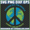 imagine all the people living life in peace svg world map hippie logo svg