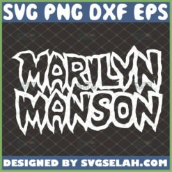marilyn manson svg famous singer fan gifts by SvgSelah