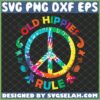 old hippies rule svg colorful hippie logo svg by SvgSelah