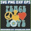 peace and love svg hippie sunflower svg