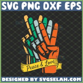 peace and love svg sign language svg