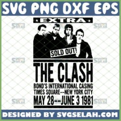 the clash svg music rock band gifts by SvgSelah