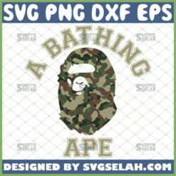 a bathing ape svg bape camo shirt svg