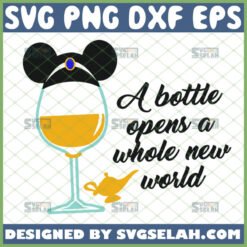 a bottle open a whole new world svg aladdin quotes svg by SvgSelah