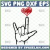 Asl I Love You In Sign Language SVG, Deaf Hand With Heart - SVG Selah