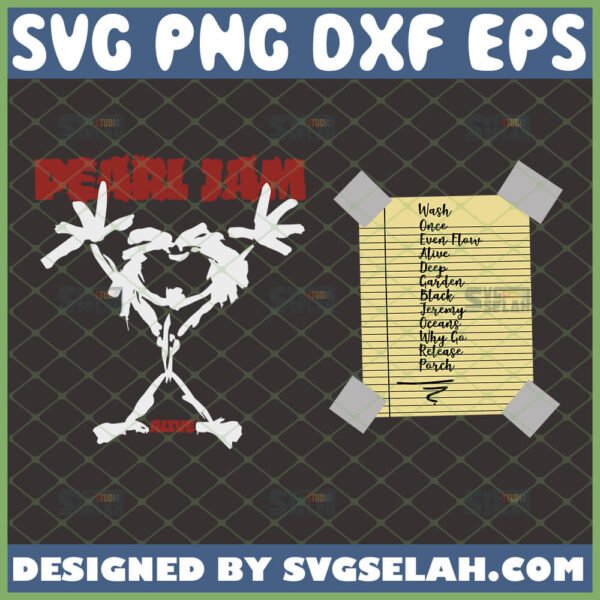 Pearl Jam Stickman SVG, Eddie Vedder Shirt Ideas - SVG Selah