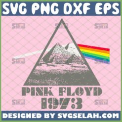pink floyd svg dark side of the moon pyramid 1973 rock band svg by SvgSelah