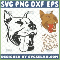 show me your pitties svg pitbull dog face shirt svg by SvgSelah