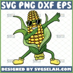 dabbing corn on the cob svg