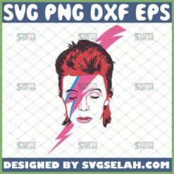 david bowie lightning bolt svg ziggy stardust svg by SvgSelah