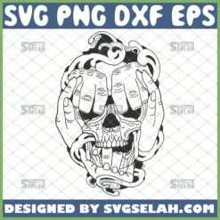 hear no evil see no evil speak no evil skull svg