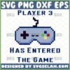 player 3 has entered the game svg funny baby onesie gifts
