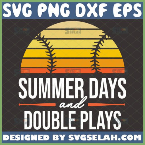summer days and double plays svg