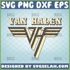 van halen logo vintage svg american rock band gifts by SvgSelah