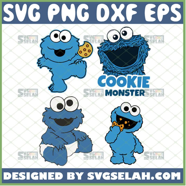 Baby Cookie Monster SVG - SVG Selah