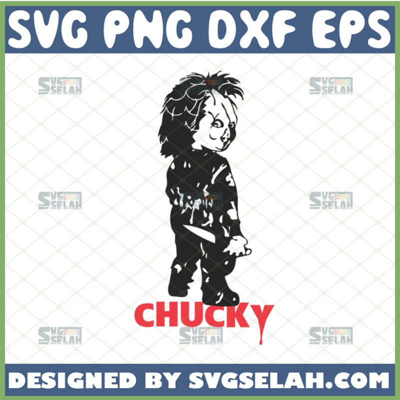 Chucky With Knife Child's Play SVG - SVG Selah