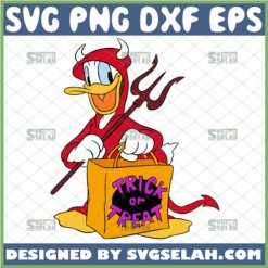 donald duck devil trick or treat svg disney halloween shirt svg