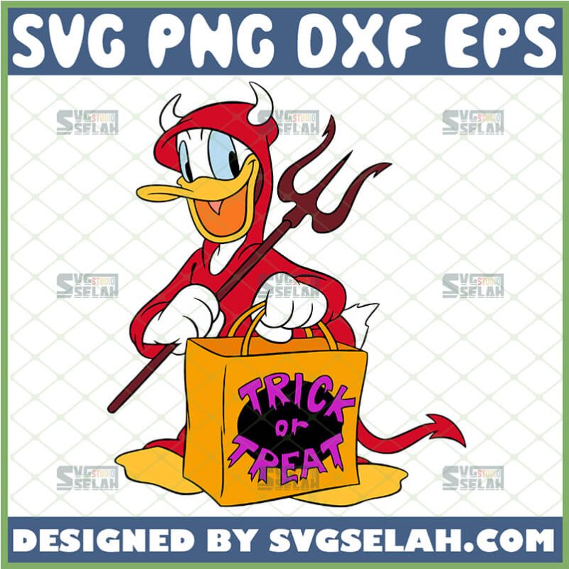 Donald Duck Devil Trick Or Treat SVG, Disney Halloween Shirt SVG - SVG