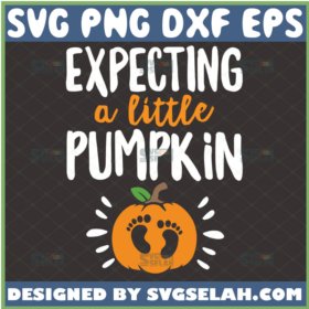 expecting a little pumpkin svg halloween pregnancy announcement svg