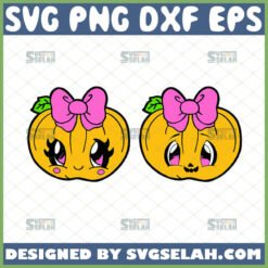 girly pumpkin svg