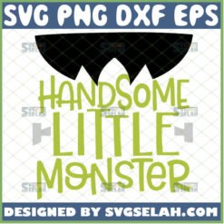 handsome little monster svg frankenstein onesie svg