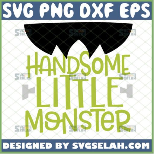 handsome little monster svg frankenstein onesie svg