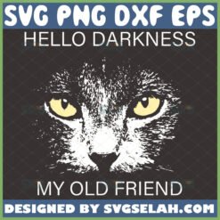 hello darkness my old friend svg