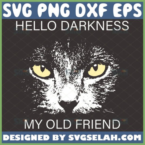 hello darkness my old friend svg