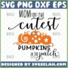 mom of the cutest pumpkin in the patch svg halloween shirt ideas
