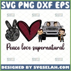 peace love supernatural svg