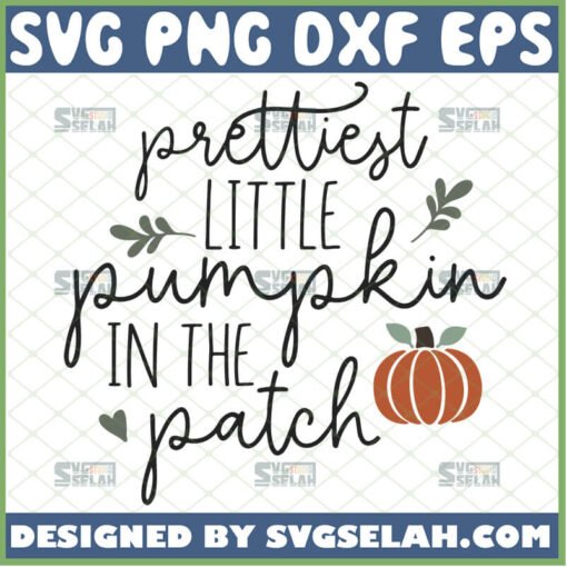 prettiest little pumpkin in the patch svg halloween onesie svg