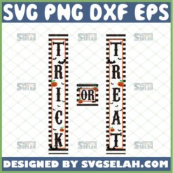 trick or treat porch sign svg halloween porch svg
