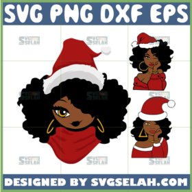 black girl christmas svg bundle girl santa shirt ideas