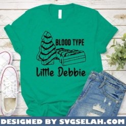 blood type little debbie SVG PNG DXF EPS funny christmas cake shirt ideas 1