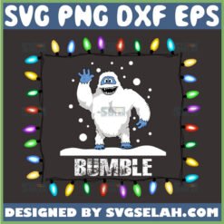 bumble the abominable snowman christmas lights svg