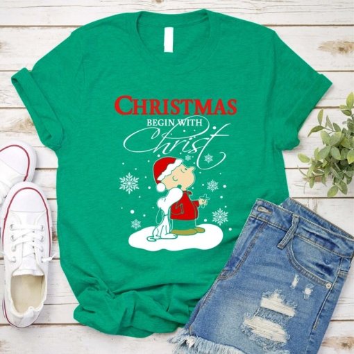 christmas begins with christ snoopy charlie brown SVG PNG DXF EPS 1