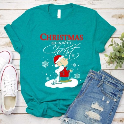 christmas begins with christ snoopy charlie brown SVG PNG DXF EPS 2