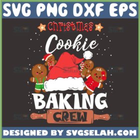 christmas cookie baking crew svg