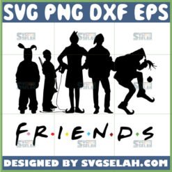 christmas movie friends svg