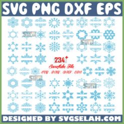 christmas snowflake svg bunle