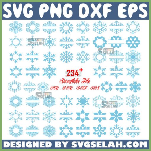 christmas snowflake svg bunle