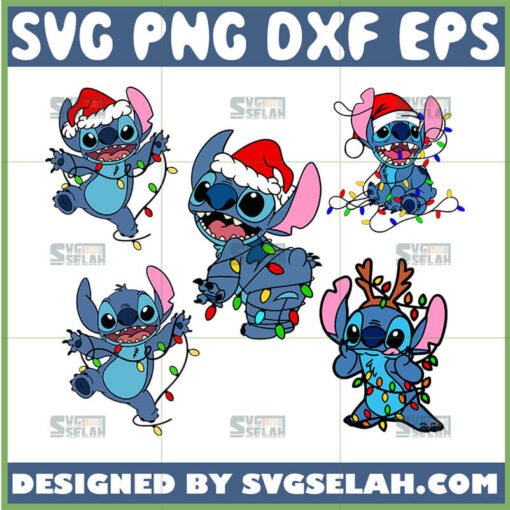 christmas stitch svg bundle stitch with christmas lights shirt ideas