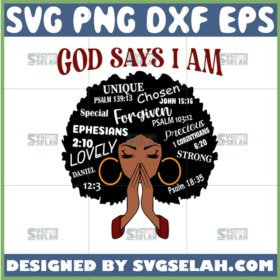 god says i am svg