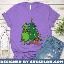 Grinch and Max Christmas Tree SVG 3