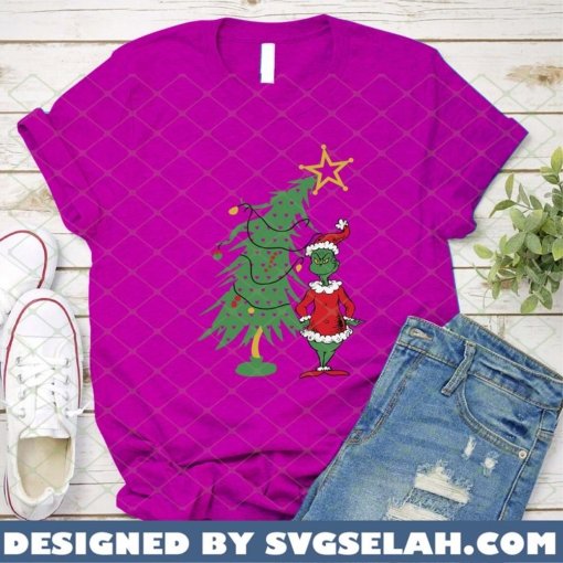 grinch christmas tree SVG PNG DXF EPS grinch santa ugly sweater ideas 1