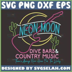 neon moon dive bar svg by SvgSelah