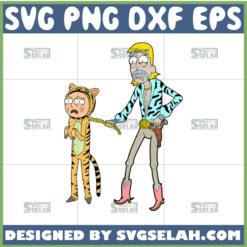rick and morty tiger king svg