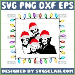 the golden girls christmas lights svg