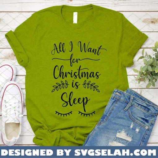 All I Want For Christmas Is Sleep SVG 3
